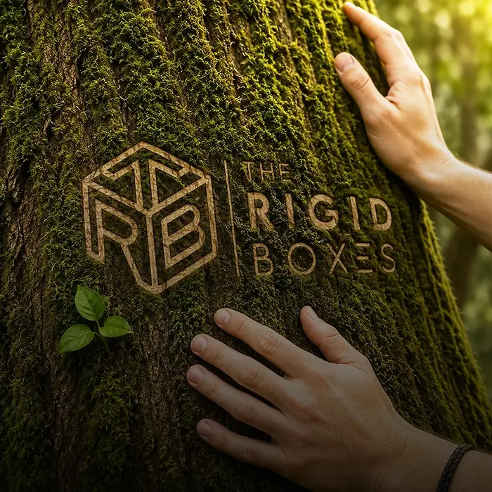 Eco-friendly kraft rigid packaging boxes