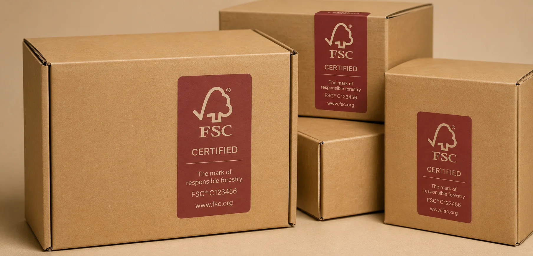 FSC certified sustainable packaging materials